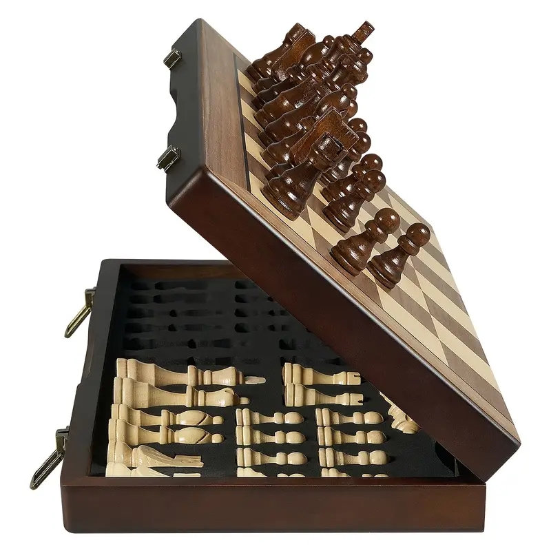 Magnetic Travel Chess - 39,3 cm großes magnetisches Schachspiel aus