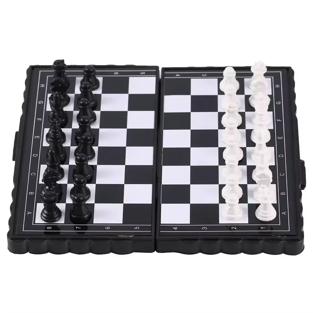 Board Game For Kids - 1 Stück Mini Magnetisches Schachspiel Faltbares