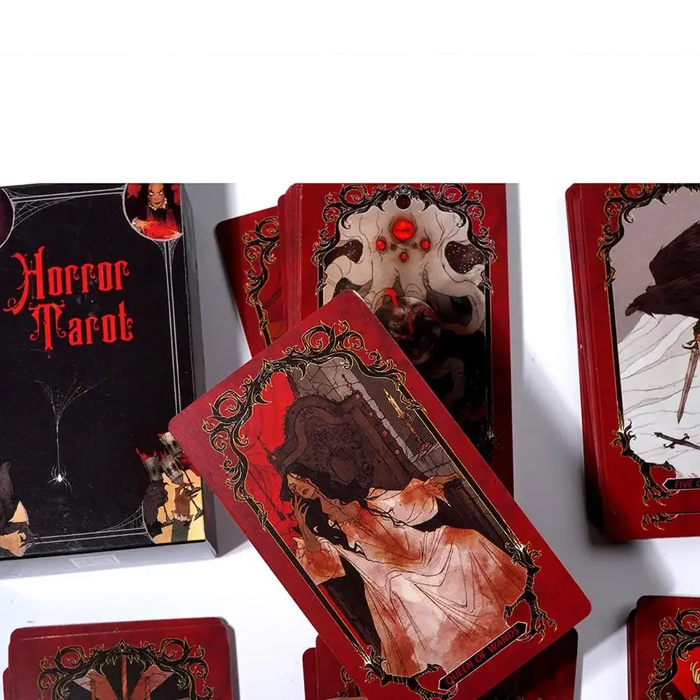 Board Game Horror - Horror-Tarotkarten im Taschenformat, 78-Karten-Deck „Woodsman oder
