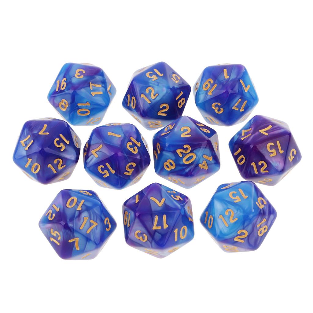 Board Game Pandemic - 10 Stück polyedrische 20-seitige Würfel D20
