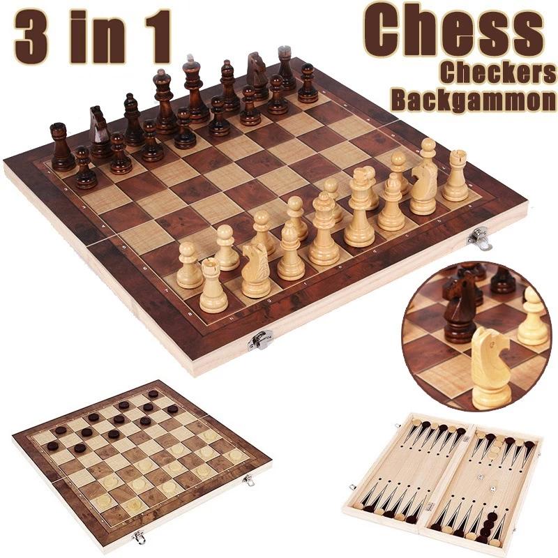 3-in-1-Schachbrett, klappbares – Magnetic Travel Chess Bewertung und Preis
