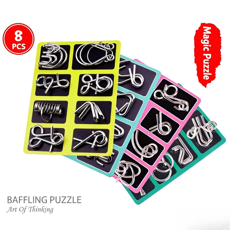 8-teiliges Metall-Puzzle-Set,  – Board Game For Kids Bewertung und Preis