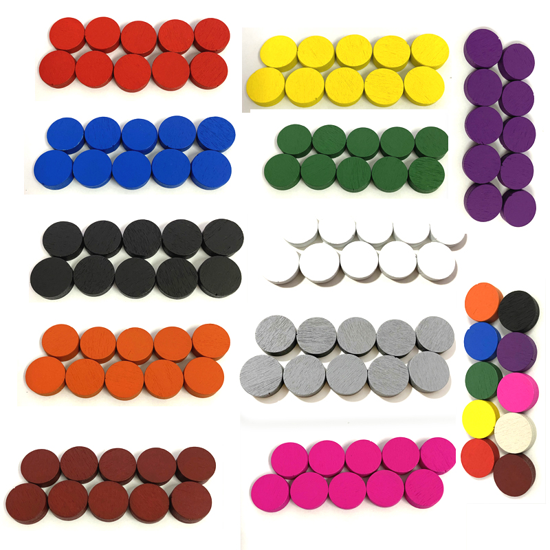 50 stück 15*5MM 11 Farben Holz – Board Game Loop Bewertung und Preis