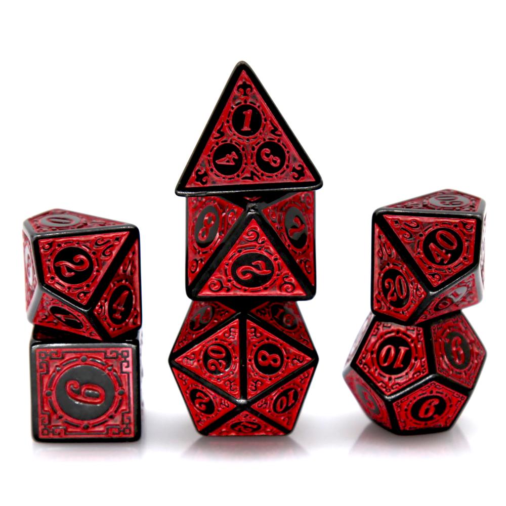 7-teiliges schwarz-rotes Polye – Board Game Pandemic Bewertung und Preis