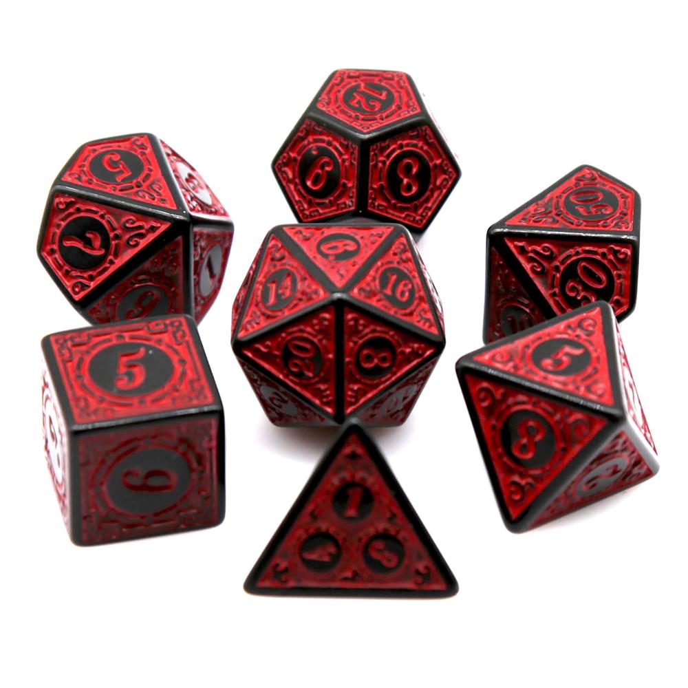 7-teiliges schwarz-rotes Polye – Board Game Pandemic Bewertung und Preis