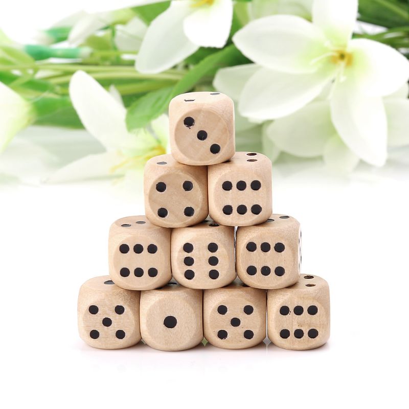 10 Stücke Holzwürfel 6 Seitige – Board Game Loop Bewertung und Preis